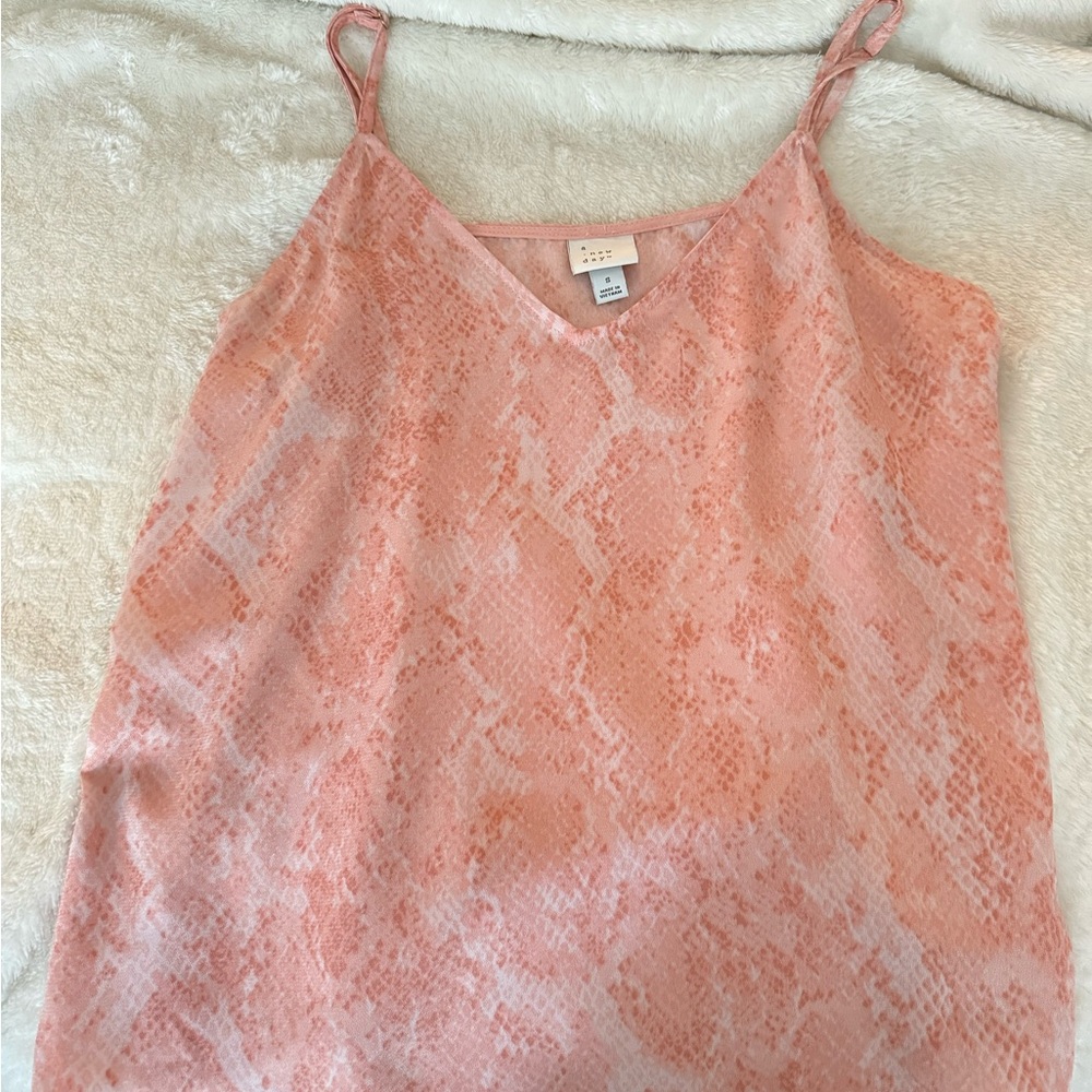 a new day Peach Snake Print Camisole